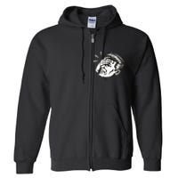 Retro Epic Fail Vintage Facepalm Full Zip Hoodie