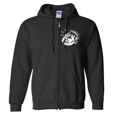 Retro Epic Fail Vintage Facepalm Full Zip Hoodie