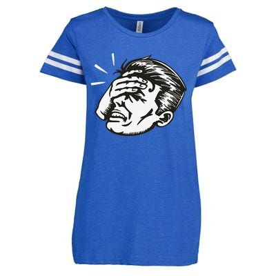 Retro Epic Fail Vintage Facepalm Enza Ladies Jersey Football T-Shirt