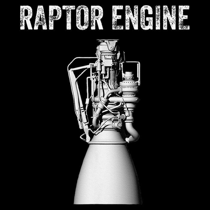 Raptor Engine For Space Explorer  Rocket Scientist Flat Bill Trucker Hat