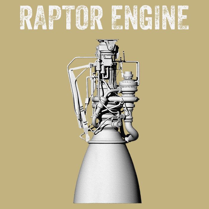 Raptor Engine For Space Explorer  Rocket Scientist Mousepad