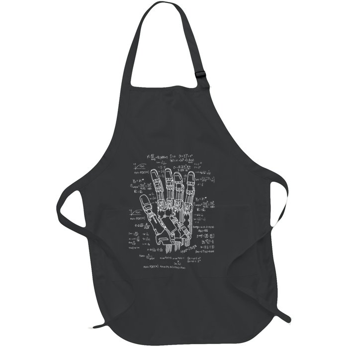 Robot Engineer Formula Collection Robotics Math Ai Gift Full-Length Apron With Pockets