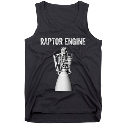 Raptor Engine For Space Explorer & Rocket Scientist Tank Top