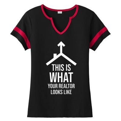 Realtor Estate Funny Gifts Ladies Halftime Notch Neck Tee