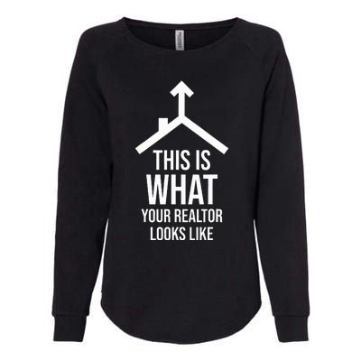 Realtor Estate Funny Gifts Womens California Wash Sweatshirt