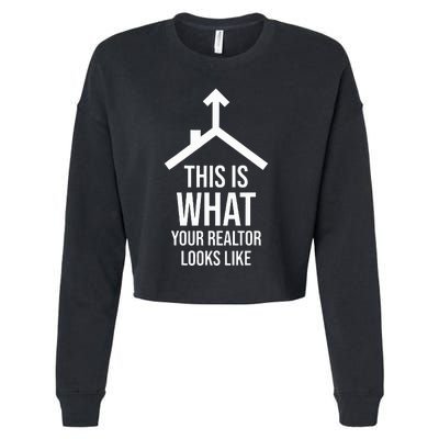 Realtor Estate Funny Gifts Cropped Pullover Crew