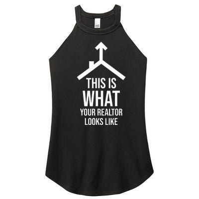 Realtor Estate Funny Gifts Women's Perfect Tri Rocker Tank