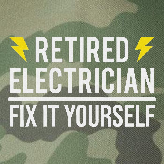 Retired Electrician Fix It Yourself Legacy Tie Dye Trucker Hat