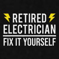 Retired Electrician Fix It Yourself Ladies PosiCharge Tri-Blend Wicking Tank