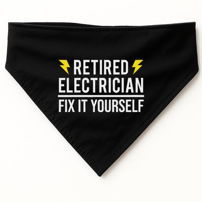 Retired Electrician Fix It Yourself USA-Made Doggie Bandana