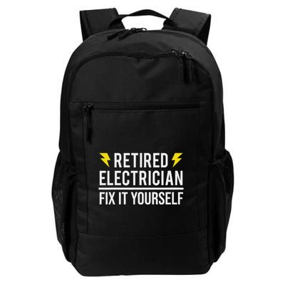 Retired Electrician Fix It Yourself Backpack