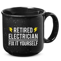 Retired Electrician Fix It Yourself 15oz Campfire Ceramic Mug