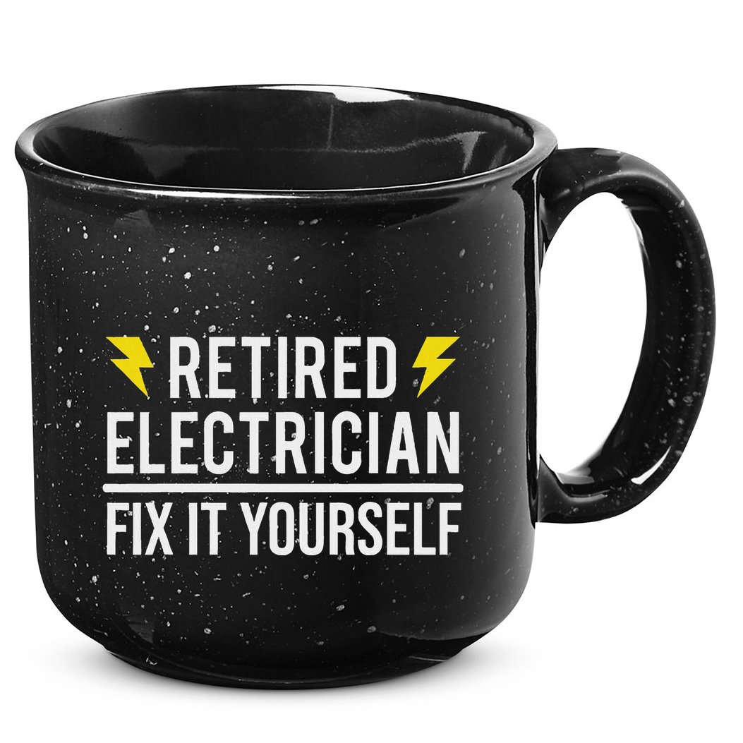 Retired Electrician Fix It Yourself 15oz Campfire Ceramic Mug