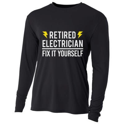 Retired Electrician Fix It Yourself Cooling Performance Long Sleeve Crew