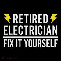 Retired Electrician Fix It Yourself Cropped Pullover Crew