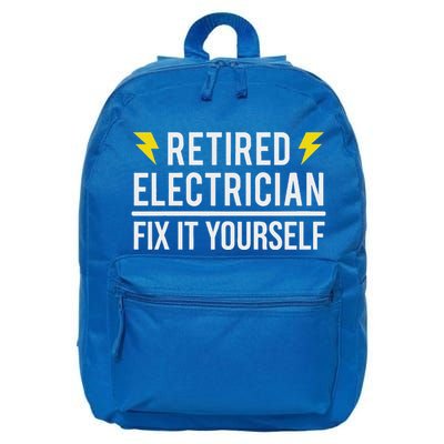 Retired Electrician Fix It Yourself 16 in Basic Backpack