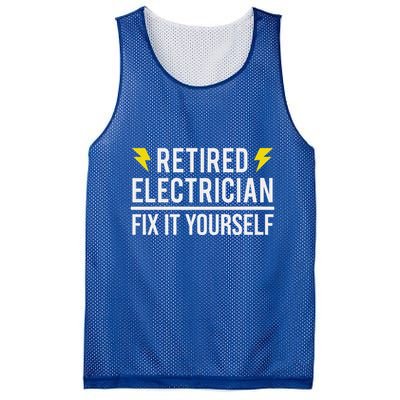 Retired Electrician Fix It Yourself Mesh Reversible Basketball Jersey Tank