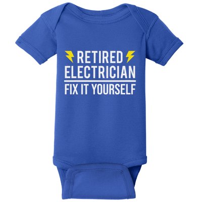 Retired Electrician Fix It Yourself Baby Bodysuit