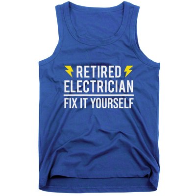 Retired Electrician Fix It Yourself Tank Top