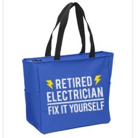 Retired Electrician Fix It Yourself Zip Tote Bag