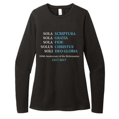 Reformation 500th Anniversary Five Solas Womens CVC Long Sleeve Shirt