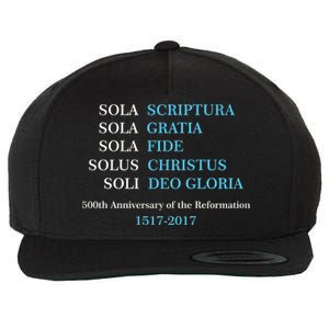 Reformation 500th Anniversary Five Solas Wool Snapback Cap