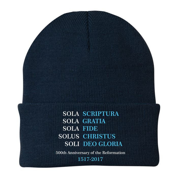 Reformation 500th Anniversary Five Solas Knit Cap Winter Beanie