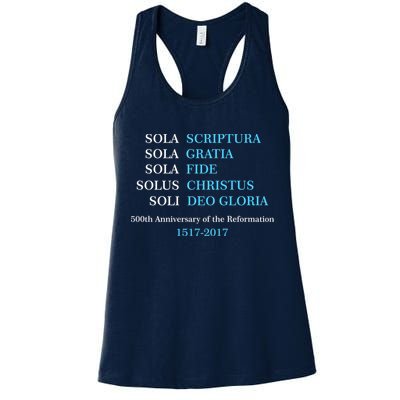 Reformation 500th Anniversary Five Solas Womens Tank Top