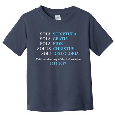 Reformation 500th Anniversary Five Solas Toddler T-Shirt