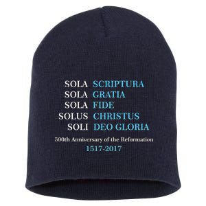 Reformation 500th Anniversary Five Solas Short Acrylic Beanie