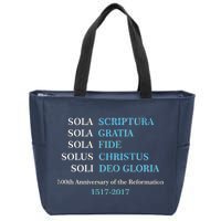 Reformation 500th Anniversary Five Solas Zip Tote Bag