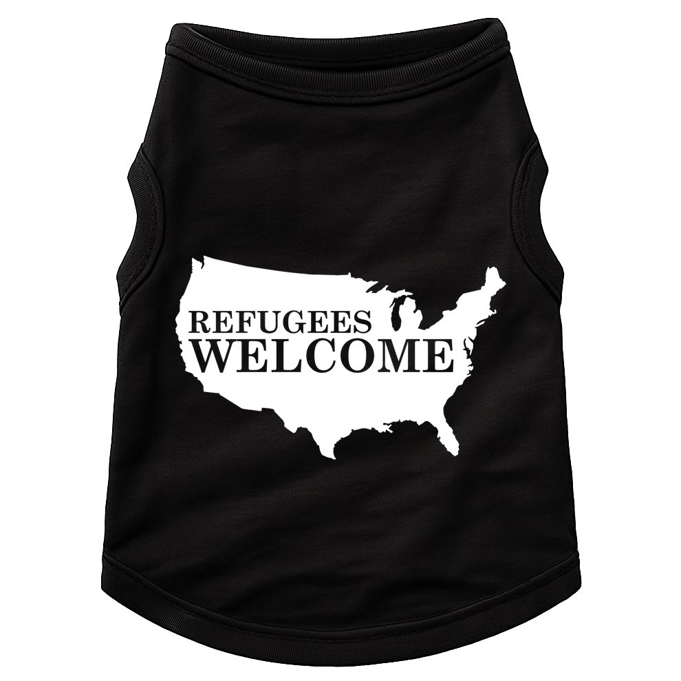 Refugees Welcome in the USA Country Anti Travel Ban Doggie Tank
