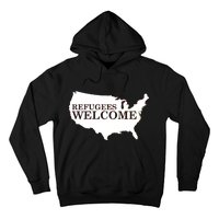 Refugees Welcome in the USA Country Anti Travel Ban Hoodie