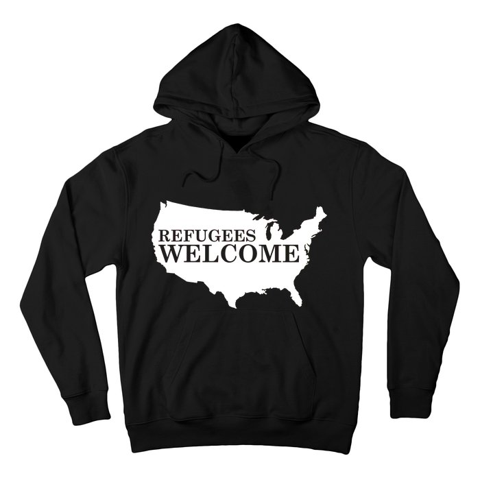 Refugees Welcome in the USA Country Anti Travel Ban Hoodie