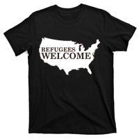 Refugees Welcome in the USA Country Anti Travel Ban T-Shirt