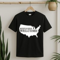 Refugees Welcome in the USA Country Anti Travel Ban T-Shirt