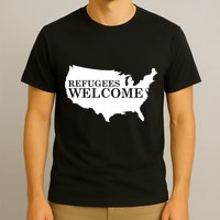 Refugees Welcome in the USA Country Anti Travel Ban T-Shirt