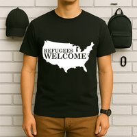 Refugees Welcome in the USA Country Anti Travel Ban T-Shirt