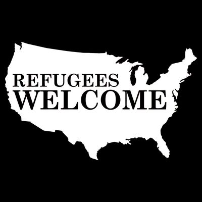 Refugees Welcome in the USA Country Anti Travel Ban T-Shirt