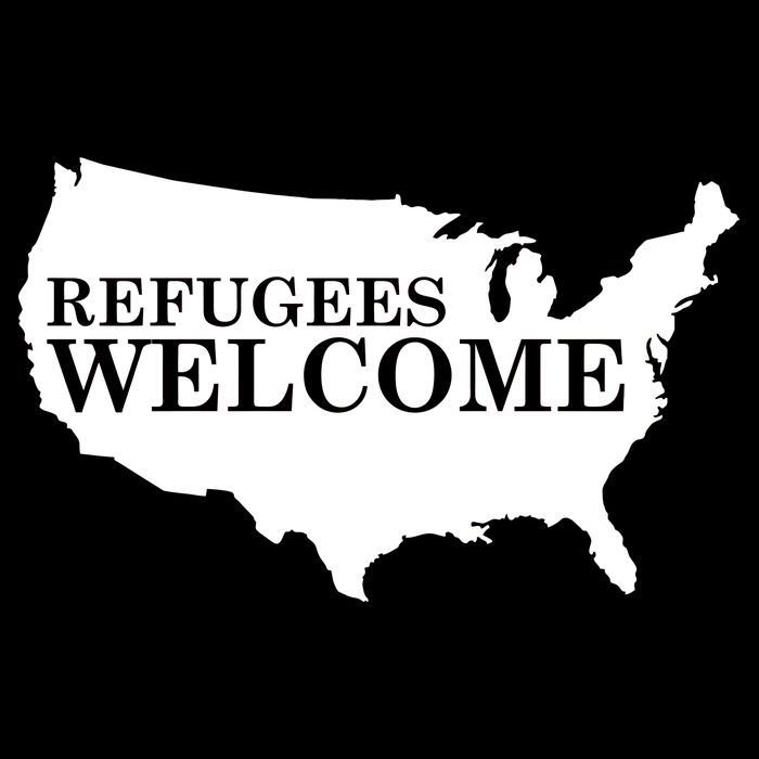Refugees Welcome in the USA Country Anti Travel Ban T-Shirt
