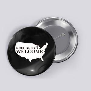 Refugees Welcome in the USA Country Anti Travel Ban Button