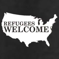 Refugees Welcome in the USA Country Anti Travel Ban 11oz C Handle Ceramic Mug
