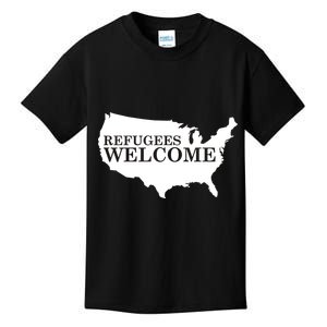 Refugees Welcome in the USA Country Anti Travel Ban Kids T-Shirt