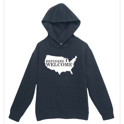 Refugees Welcome in the USA Country Anti Travel Ban Urban Pullover Hoodie