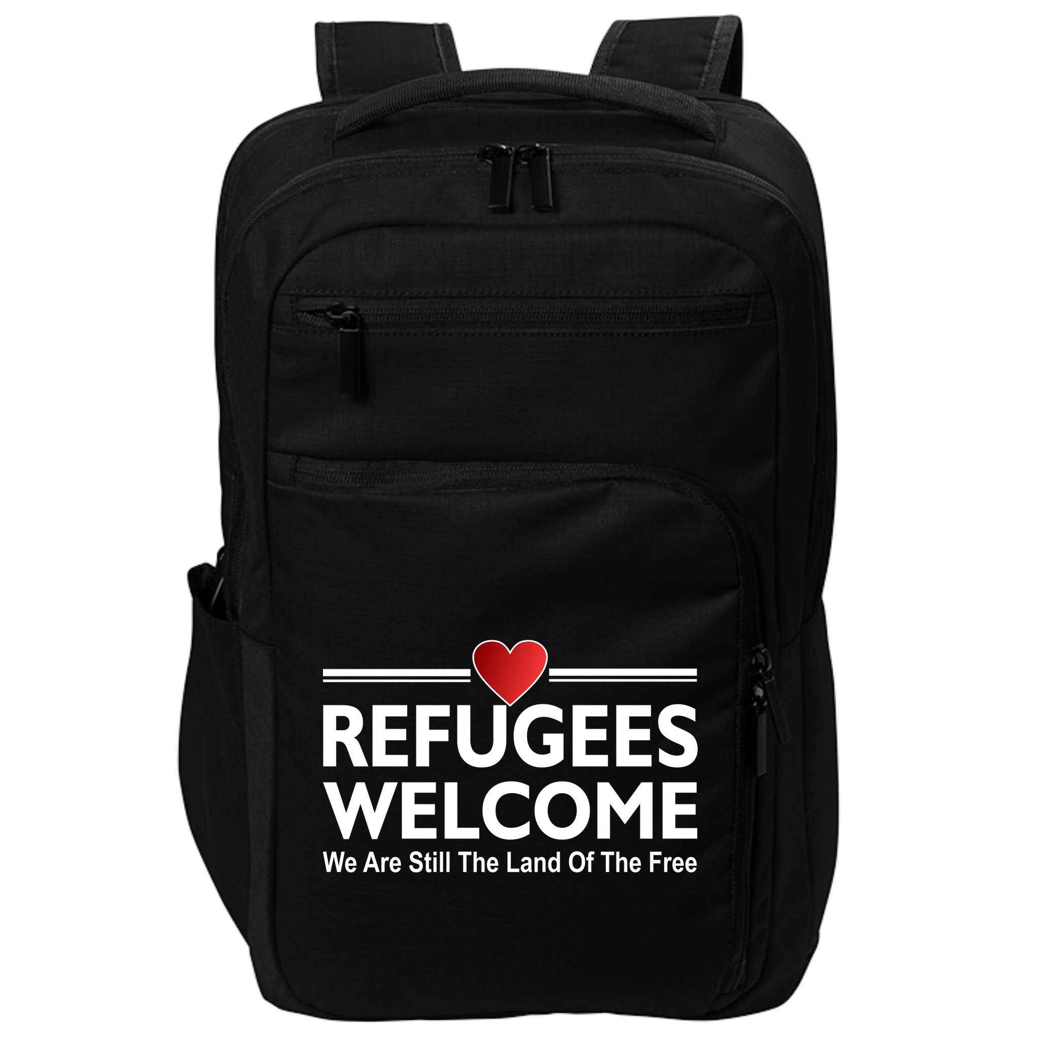 Refugees Welcome We Are Still The Land Of The Free Impact Tech Backpack