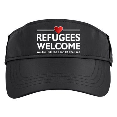 Refugees Welcome We Are Still The Land Of The Free Adult Drive Performance Visor