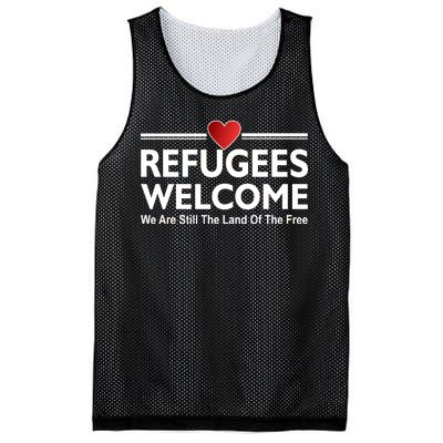 Refugees Welcome We Are Still The Land Of The Free Mesh Reversible Basketball Jersey Tank