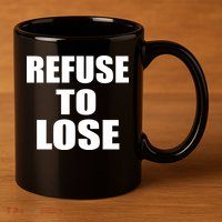Refuse To Lose 11oz C Handle Ceramic Mug