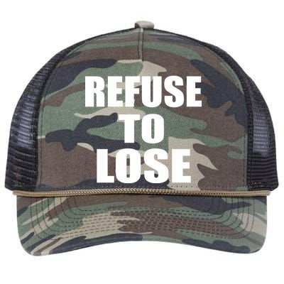 Refuse To Lose Retro Rope Trucker Hat Cap