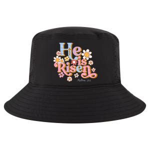 Retro Easter Groovy He Is Risen Christian Cool Comfort Performance Bucket Hat